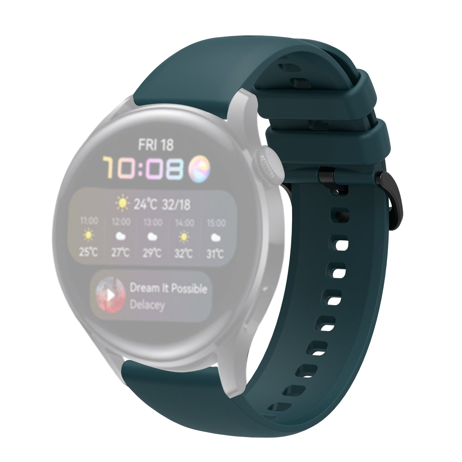 Waterproof Sports Solid Color 22mm Silicone Watch Strap for Samsung Gear S3 Huawei Watch 3 Waterproof Sports Solid Color 22mm Silicone Watch Strap for Samsung Gear S3 Huawei Watch 3